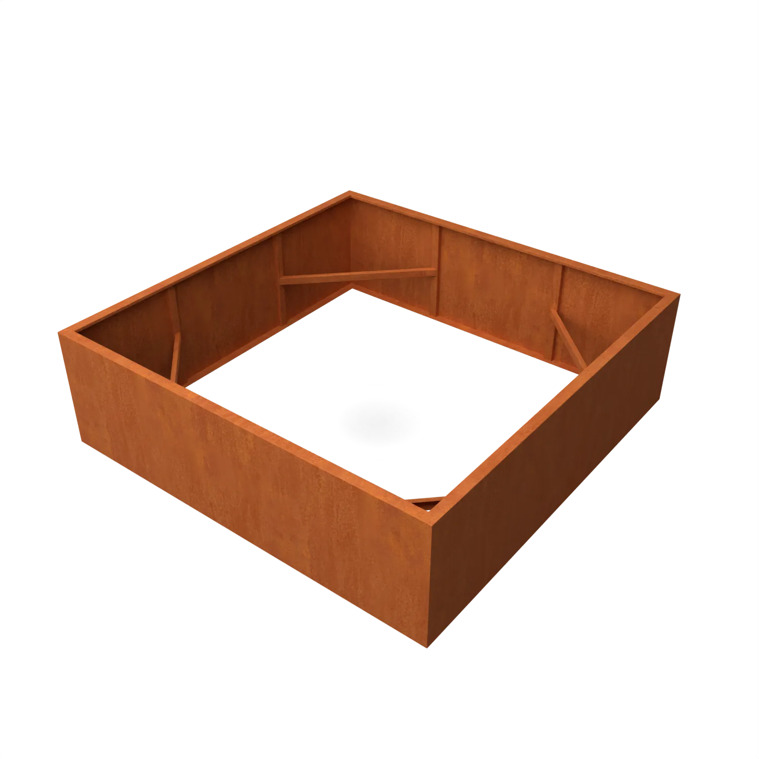 houten bak, vloerbak, metalen bak, kader, rand?, doos, hout, bruin, frame, hoek