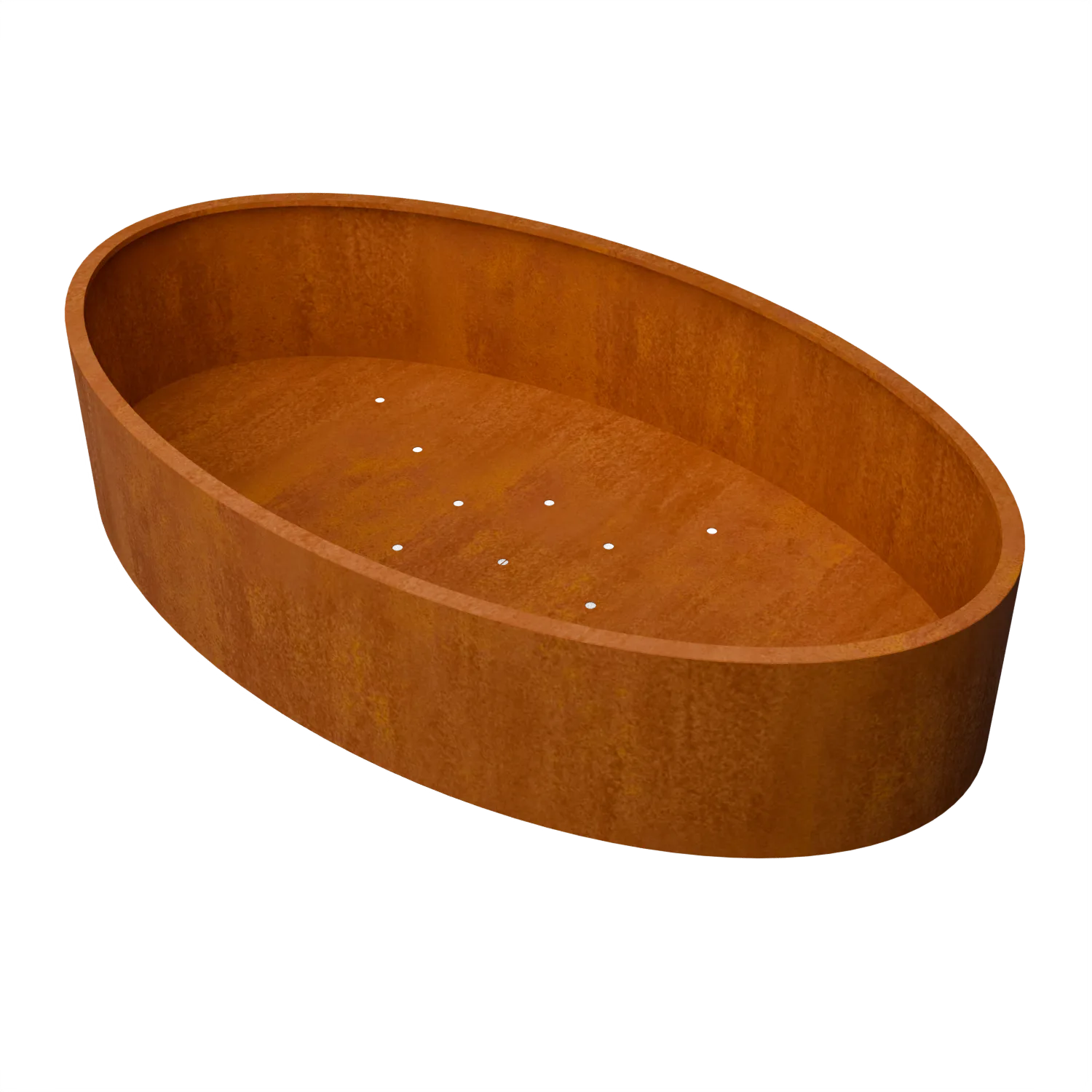 houten,  plantenbak,  oval,  ronde bak,  wortelvak