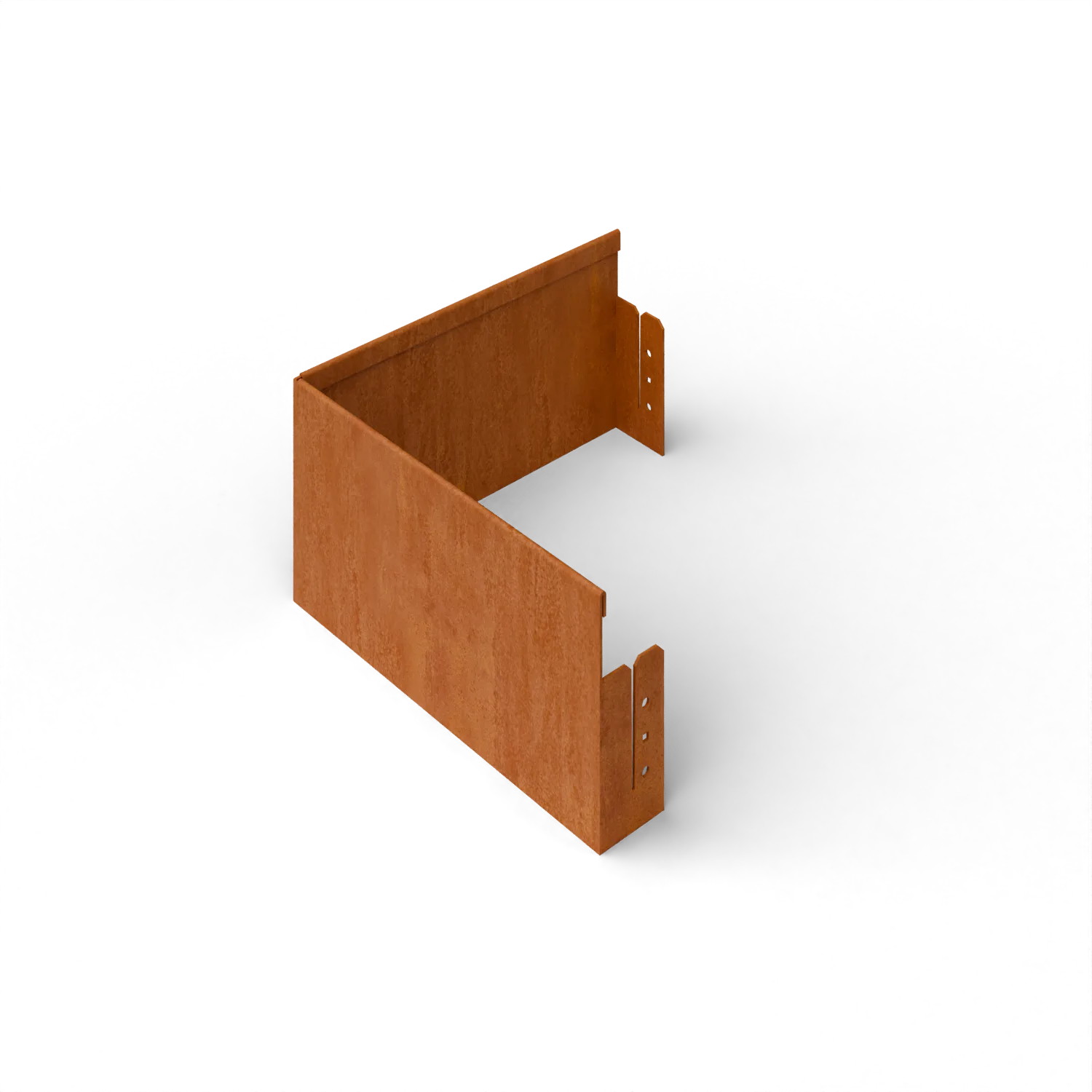 Cortenedge delimitation edging corner piece pressed outer corner