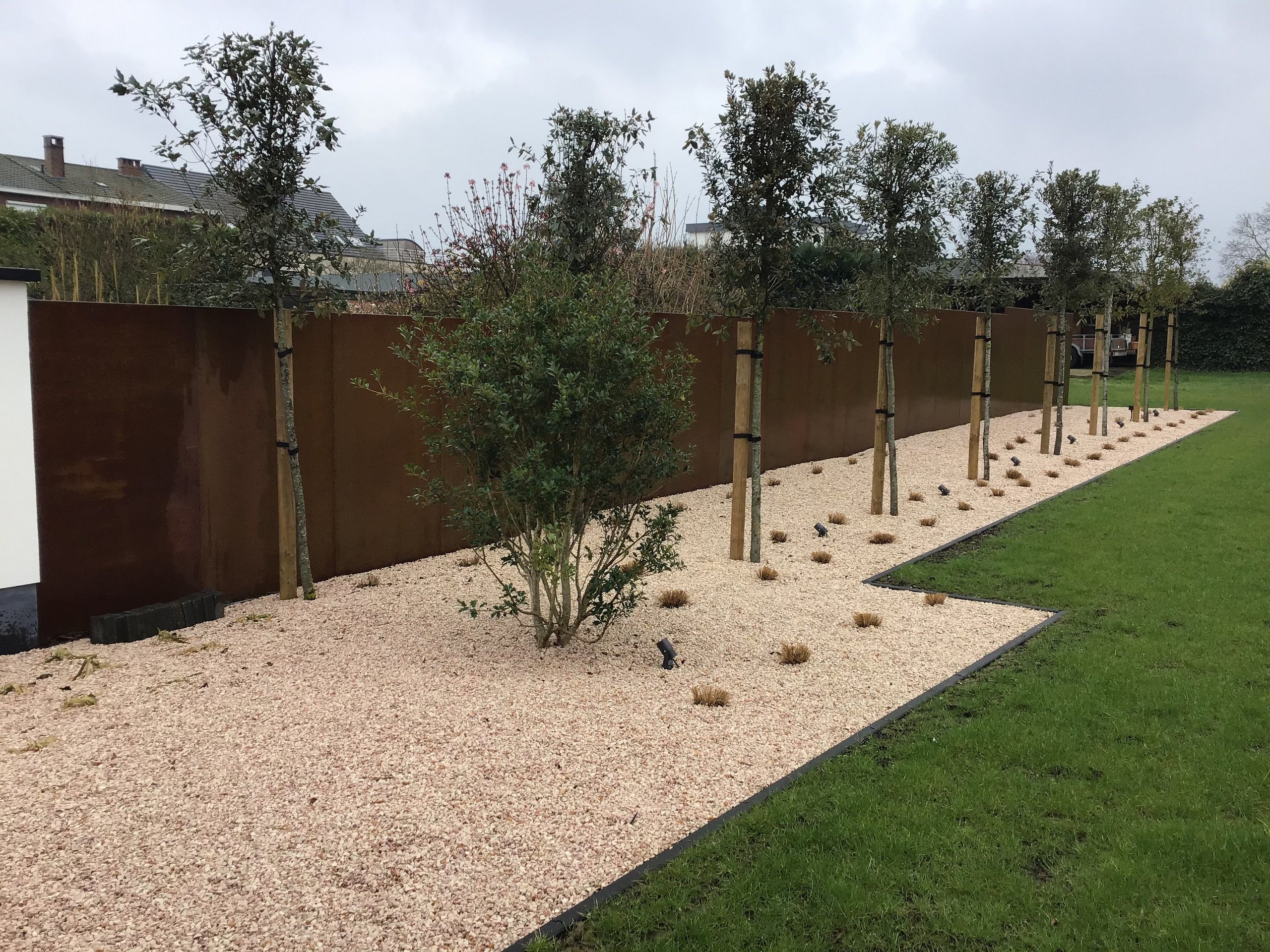 tuinpad, boom, grind, sierhout, haag