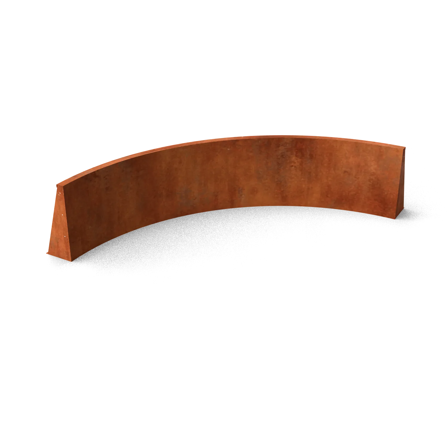 roestvrij staaf, curved plank, roestkleur, gietijzer look, metaaloppervlak
