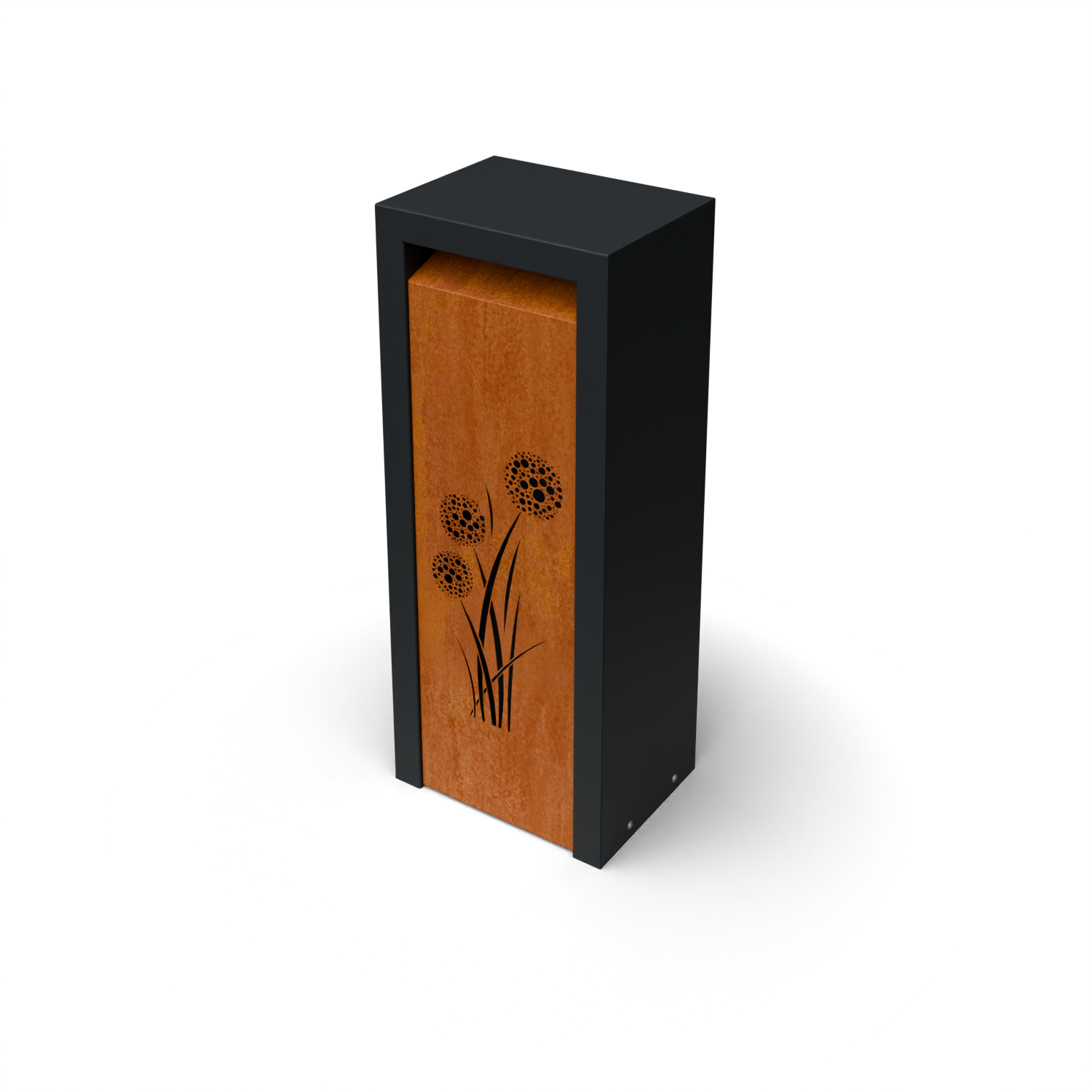 kist, tuintafel, kunststof, oranje, bloemenprint