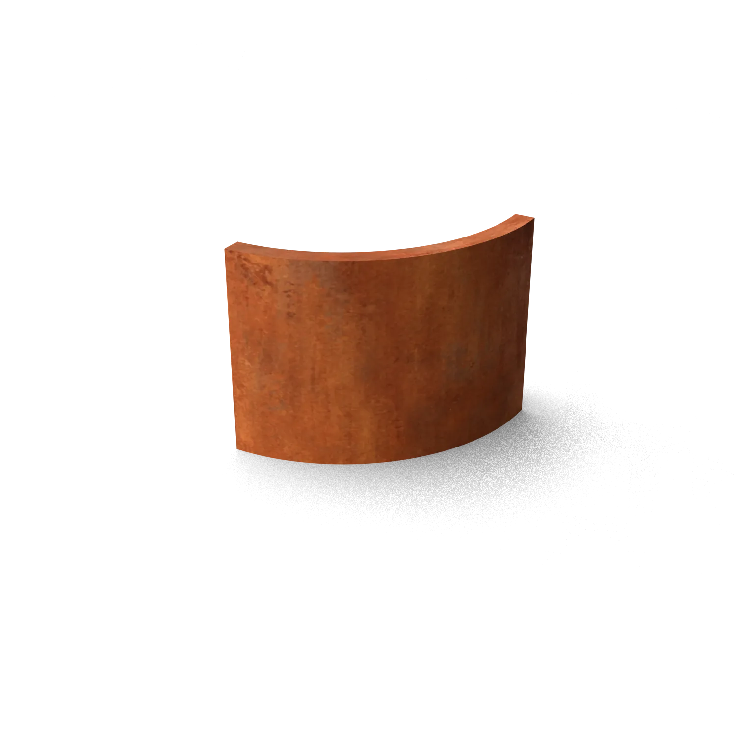 Retaining wall outer curve
