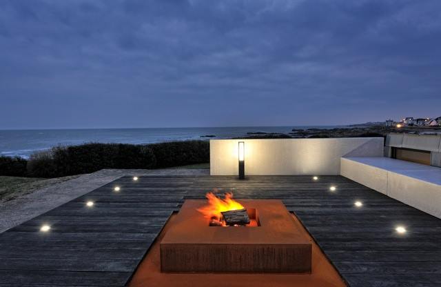Brasero en acier corten