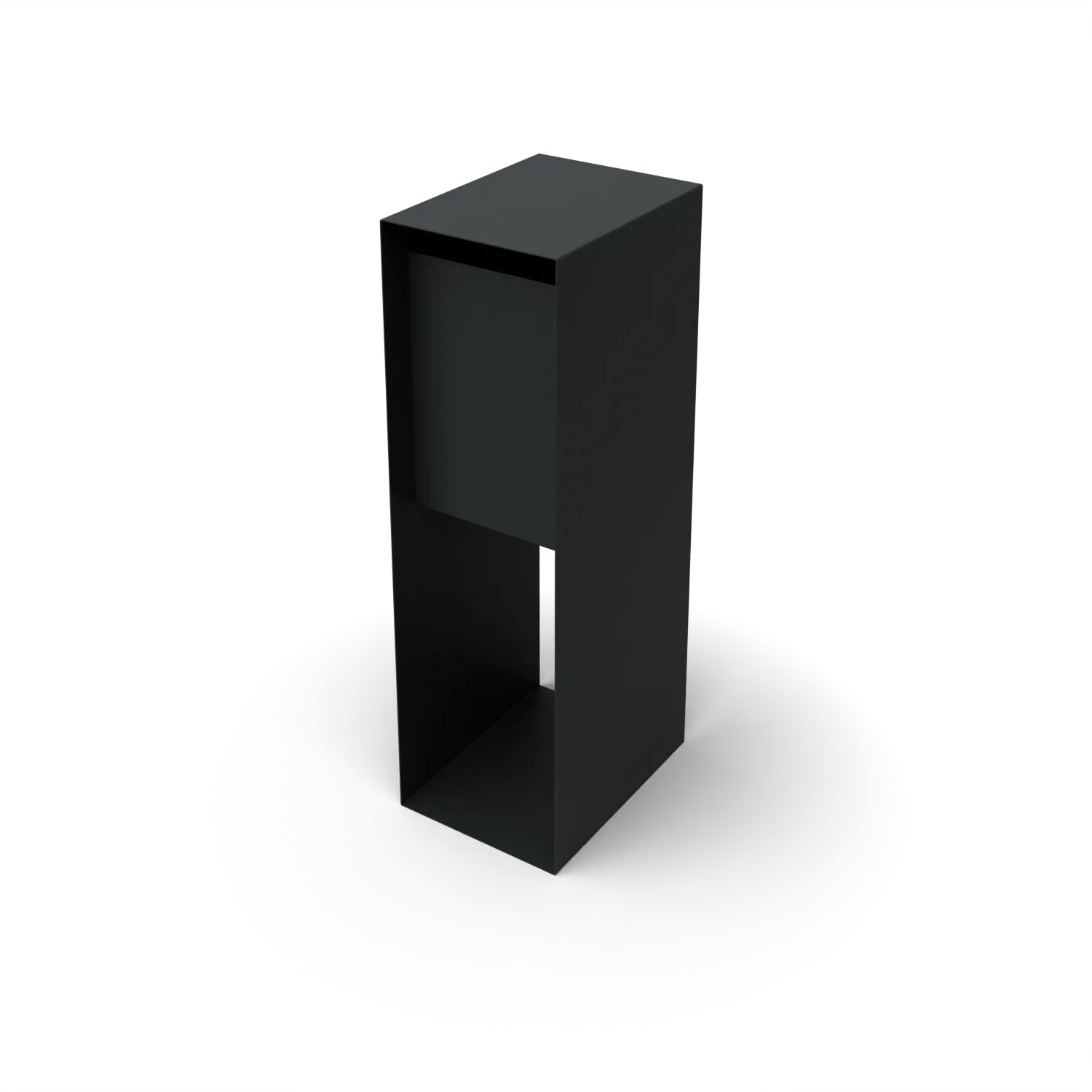 Carta – slate grey (RAL 7021) free-standing mailbox