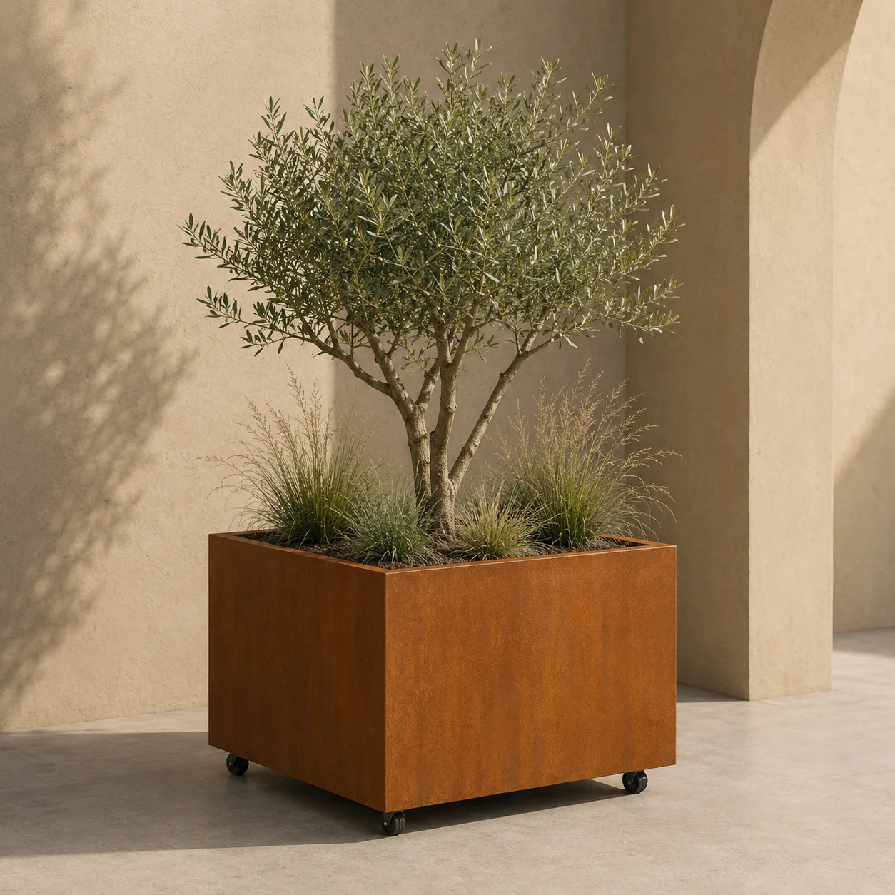Bac à plantes Artesa avec roulettes