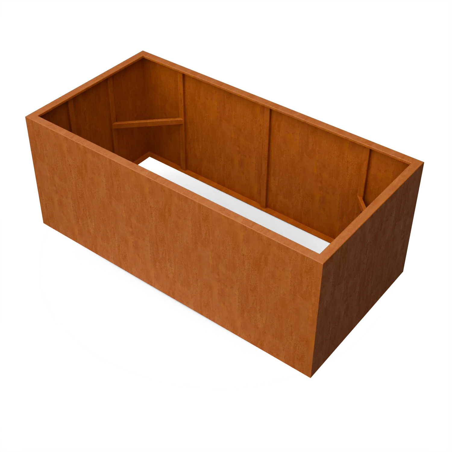 kist, kasten, houten meubel, opbergkist, brown-orange fineren, kist, kasten, houten, bruin, opbergvak
