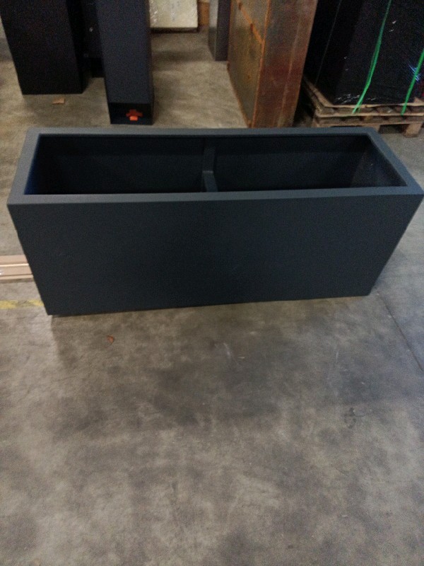 Artesa plantenbak staal met zinc coating zonder bodem - RAL 7021