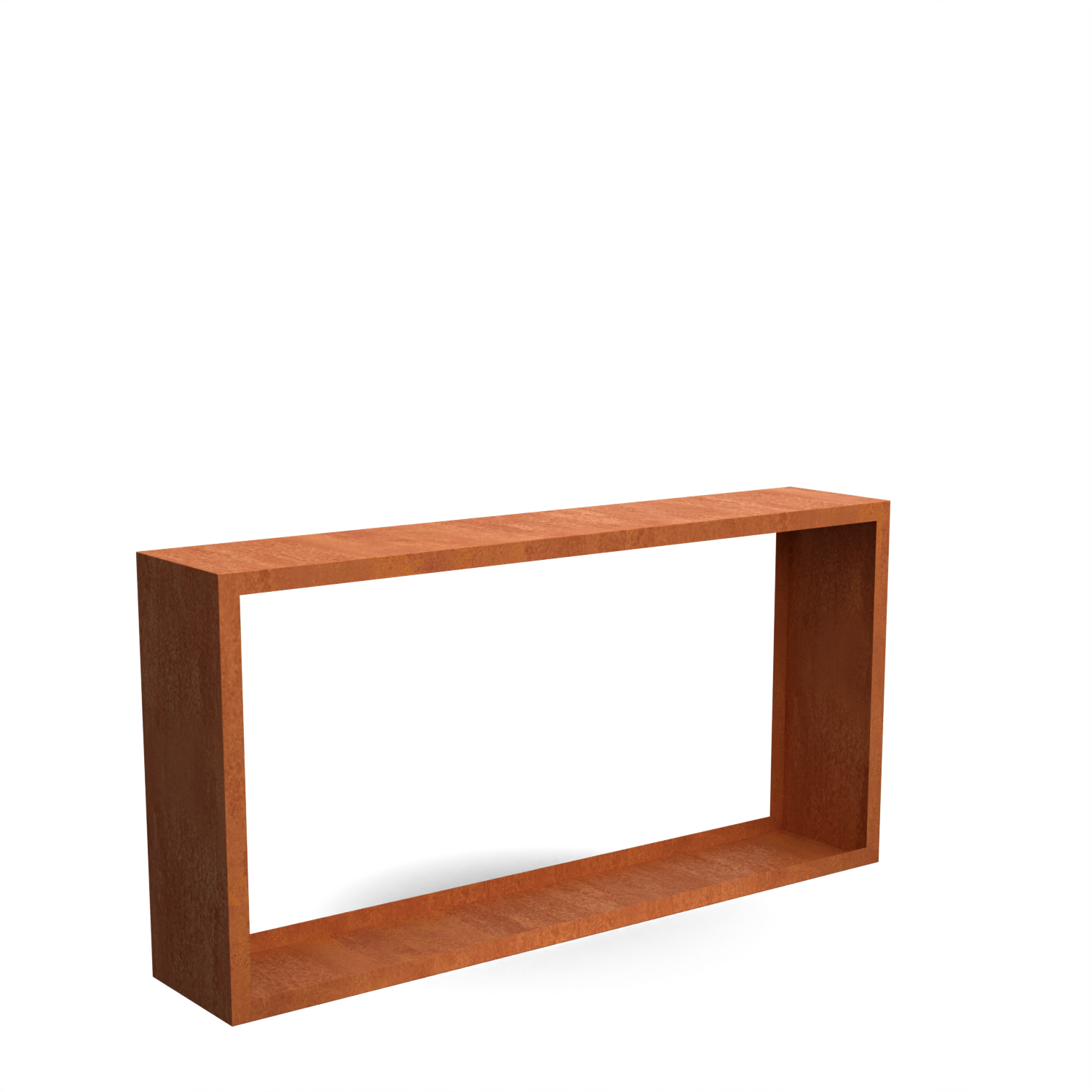 Rangement à bûches Egura en acier corten 2000×385×1000 mm