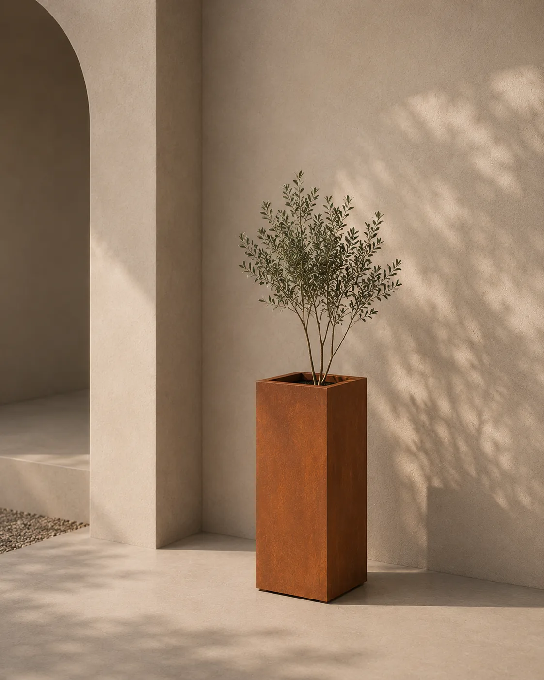 Artesa planter with bottom