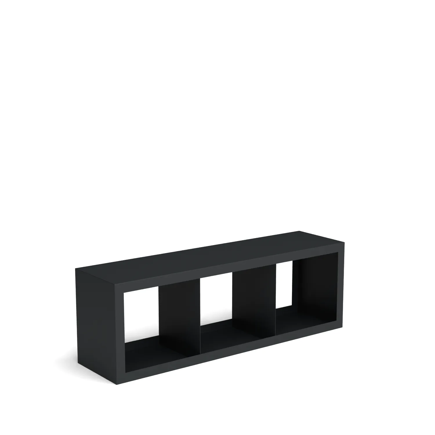 bijzettafel, open vak, houtenconstructie, donkere kleur, moderne stijl