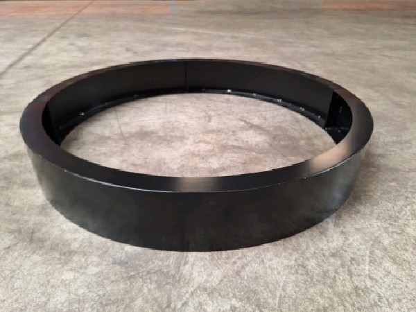 Boomcirkel staal met zinc coating - RAL 9005