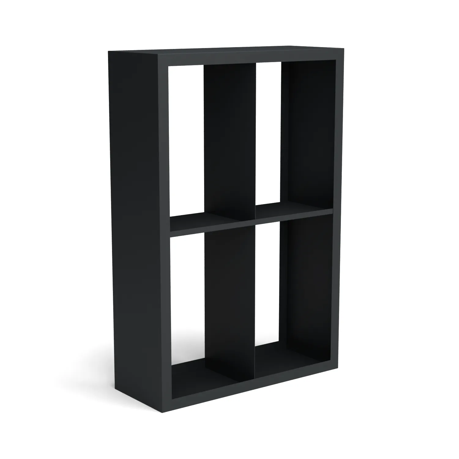 boekenplank, open vakken, zwarte kast, rekkenhouder, meubelstandaard