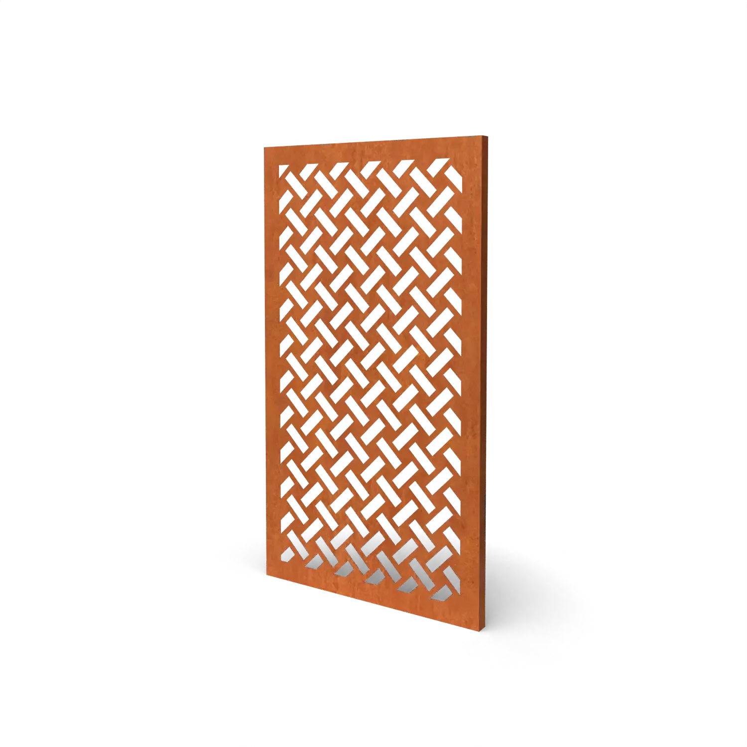 Gerofence tuinschutting motief Weave cortenstaal
