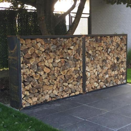 Wood Storage Garden Fence