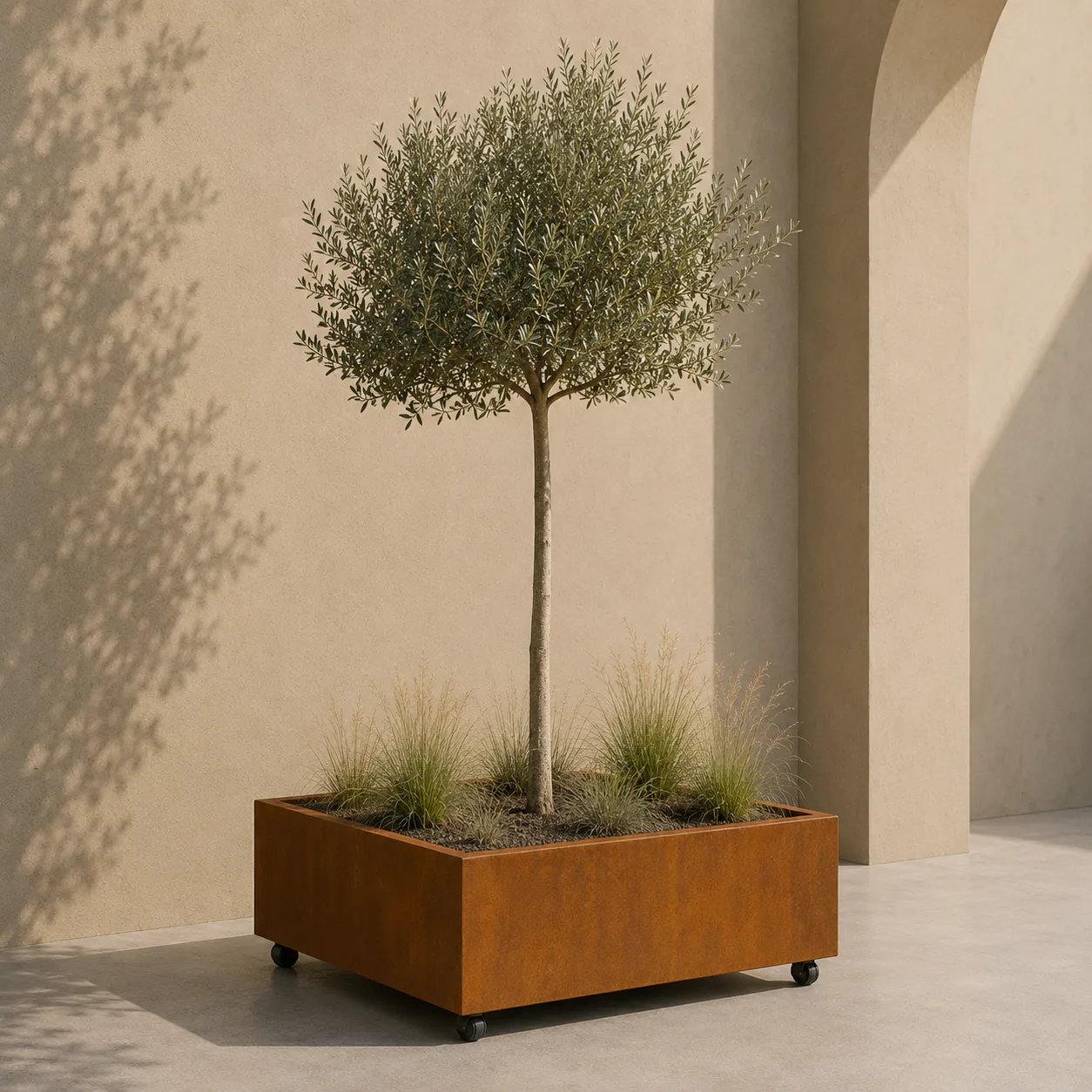 Bac à plantes Artesa avec roulettes