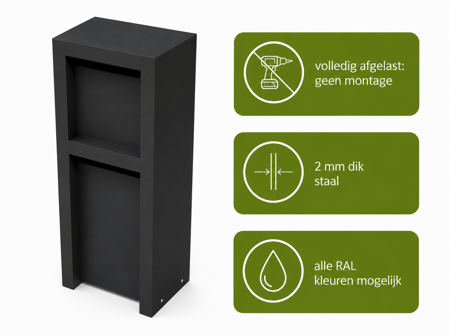 Litru mailbox Duo 2 compartments