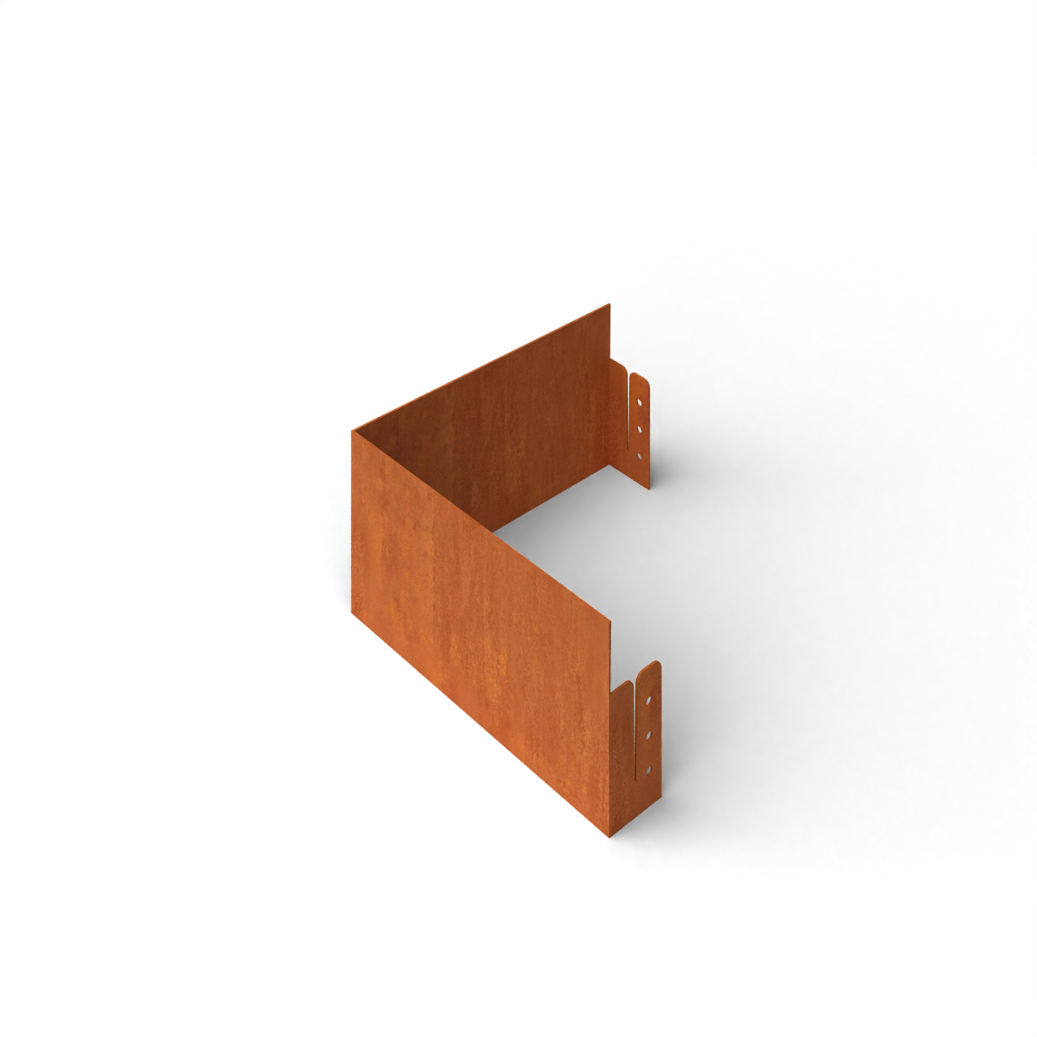 Cortenedge delimitation edging corner piece flat outer corner