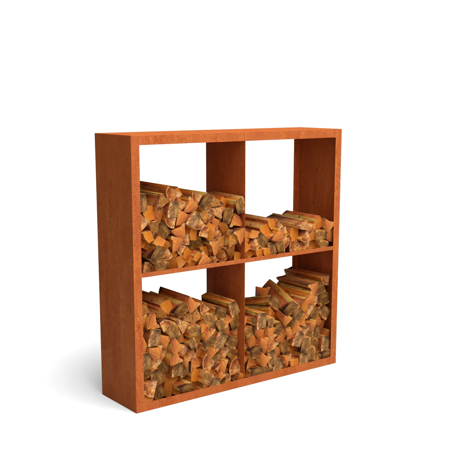 houtblokrekken, brandhout, opslagrek, vierkant frame, houtopslag