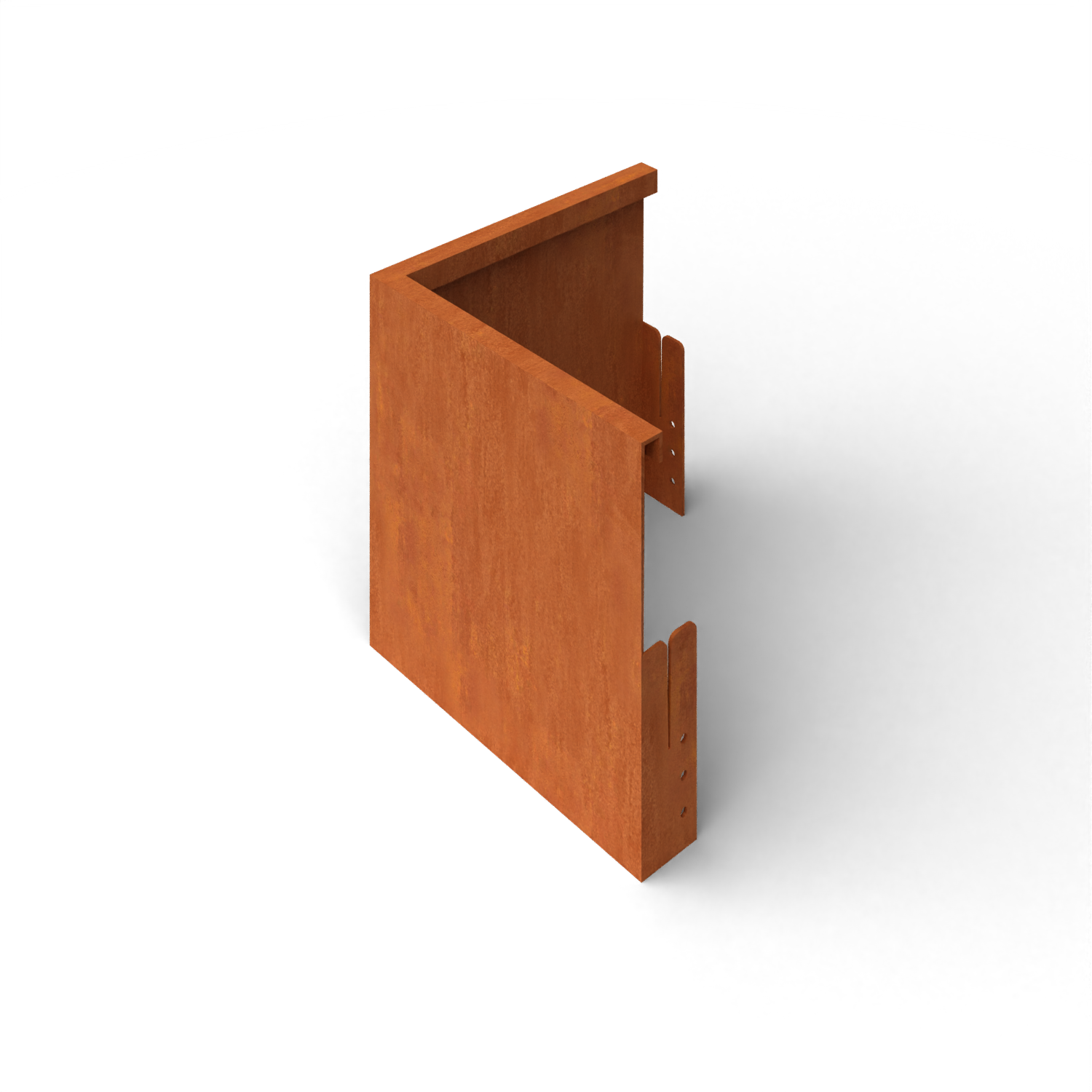 Cortenedge delimitation edging corner piece flat outer corner